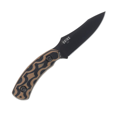 Southern Grind Jackal Pup Tan – Black 2.8in Plain Black Drop Point View 2