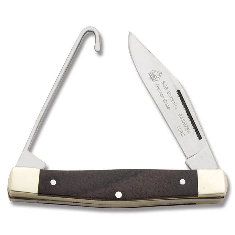 Puma SGB Birdknife Folding Knife Jacaranda Wood With Hook PKC6410676W View 1