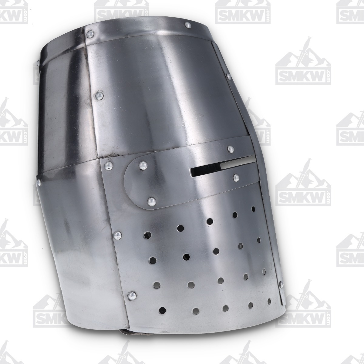 Szco Crusader Knight Helmet Silver-Full Size 910988 View 3