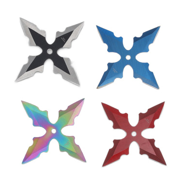 Ninja Throwing Stars Set of Four View 3