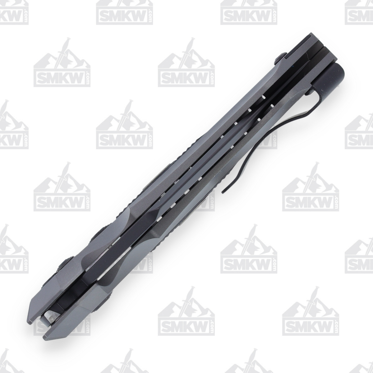Hogue SIG Sauer Elishewitz EX-A05 OTS Tactical Auto Folding Knife Gray - 3.5in Black Cerakote Spear Point S/E Plain AUHG36532 View 8