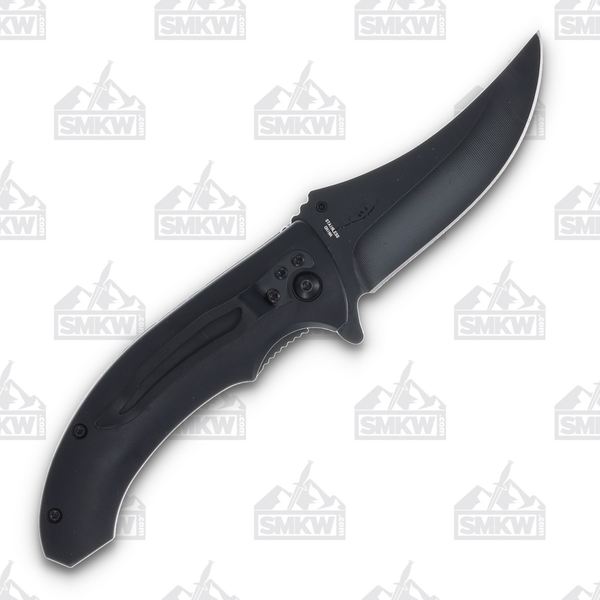 Rite Edge Purple Dragon Scale 3.25 Inch Plain Black/Purple Upswept 300551PU View 2