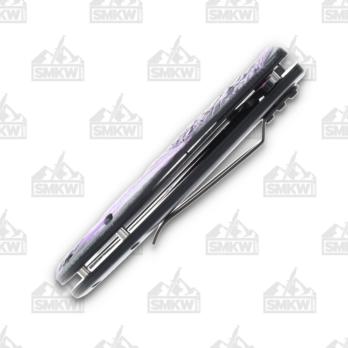 Rite Edge Purple Dragon Scale 3.25 Inch Plain Black/Purple Upswept 300551PU View 8