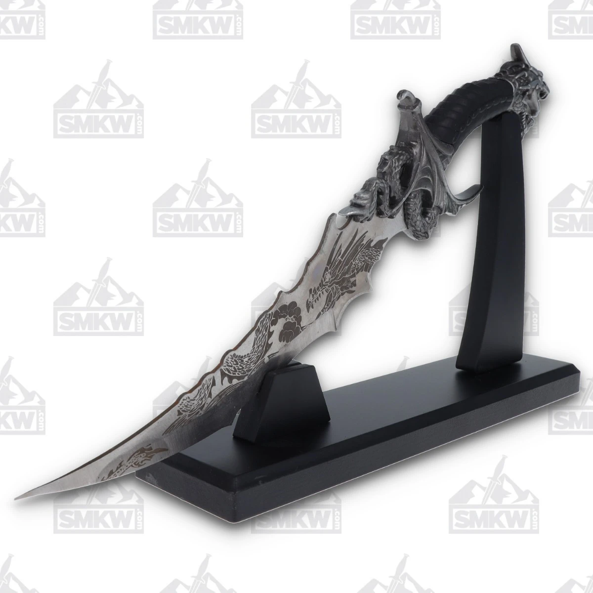 Szco Sea Dragon Fantasy Fixed Blade Knife with Stand 211562 View 2