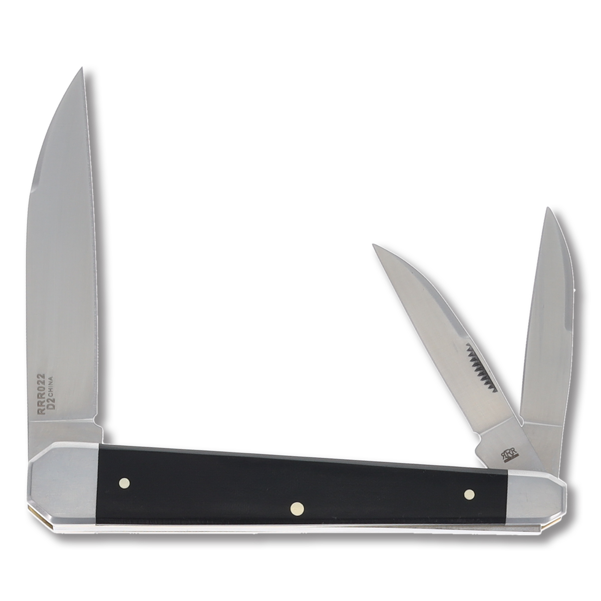 Rough Ryder Reserve Black Micarta Dude Whittler Folding Knife RRR022 View 2