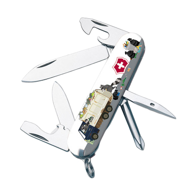 Victorinox SMKW Exclusive Tinker Swiss Army Knife Trash Panda Garbage Truck V1107 View 2
