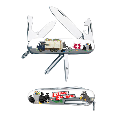 Victorinox SMKW Exclusive Tinker Swiss Army Knife Trash Panda Garbage Truck V1107 View 3