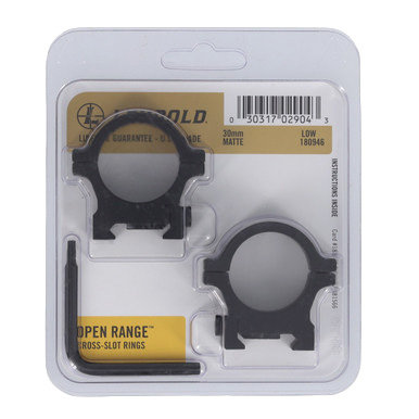Leupold Open Range Cross-Slot Rings 30mm Low Matte LU180946 View 9