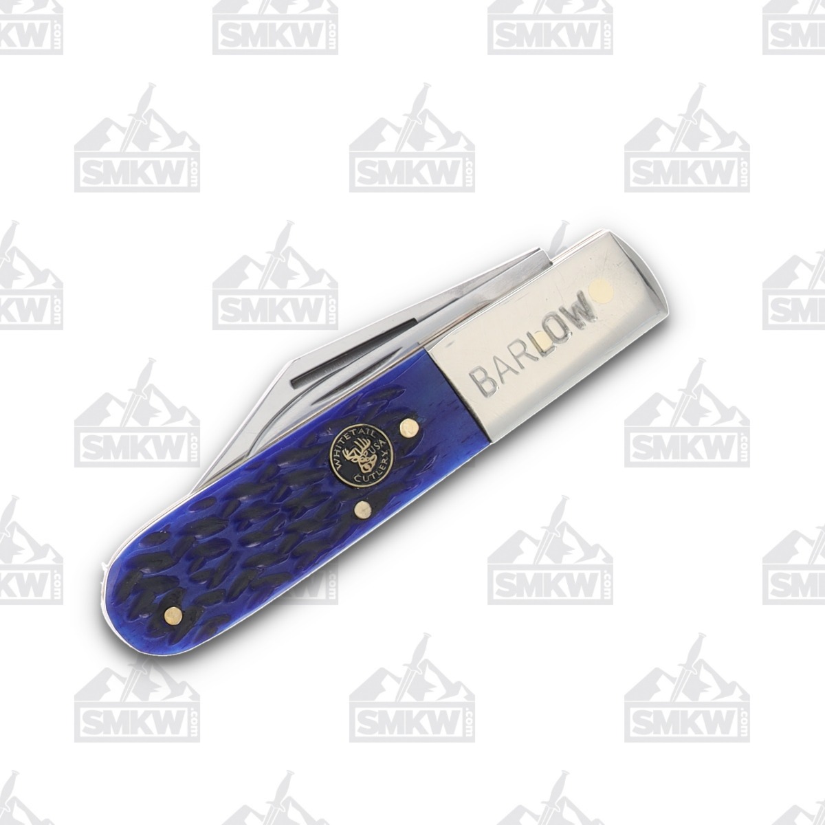 Frost Whitetail Barlow Folding Knife Blue Jigged Bone Handle FRWT0114BLPB View 3