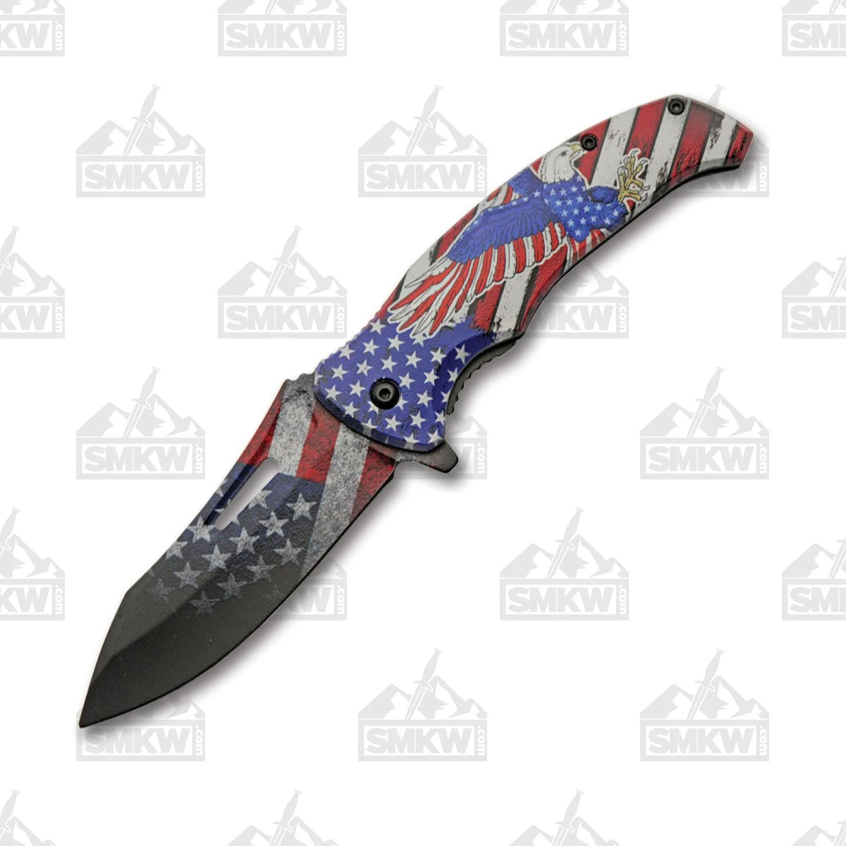 Rite Edge American Flag Patriotic Eagle Folding Knife 4in Clip Point Blade 300575EG View 1