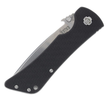 Southern Grind Bad Monkey Folding Knife 4in Plain Satin Drop Point View 4