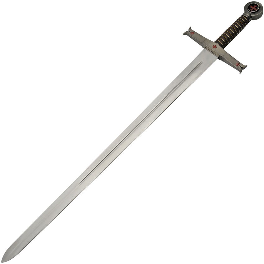 SZCO Supplies Knights Templar Sword - Leather Wrapped - 30.5in Blade 926949 View 1