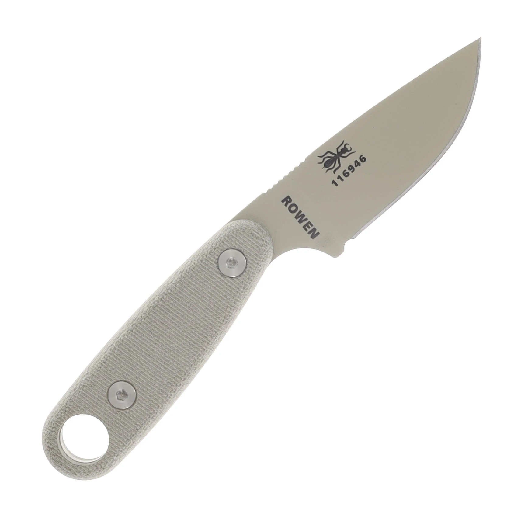 ESEE Knives Izula II Fixed Blade with Survival Kit Canvas Micarta Desert Tan 1095 IZULAIIDTKIT View 6