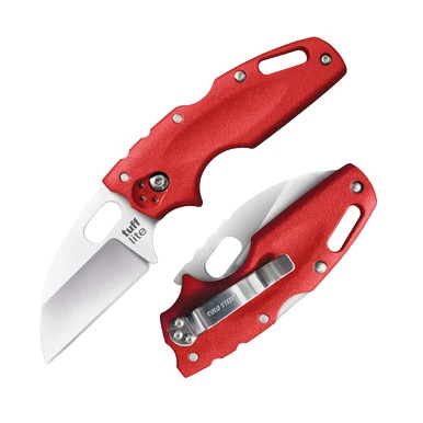 Cold Steel Tuff Lite 2.5in Satin Wharncliffe Red Griv-Ex View 1
