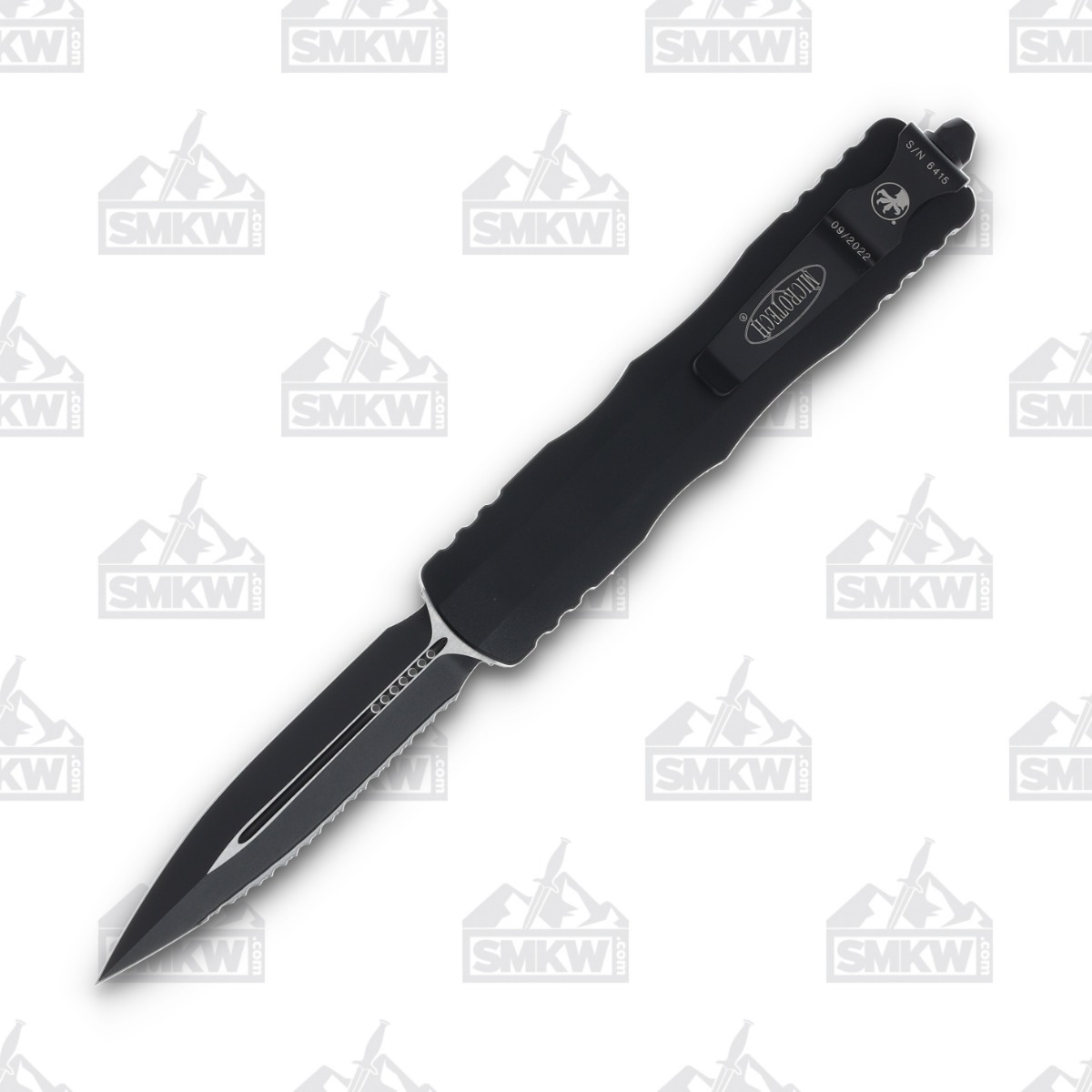 Microtech Dirac Out-The-Front Automatic Knife (D/E Black F/S | Black) AUMT2273T View 1