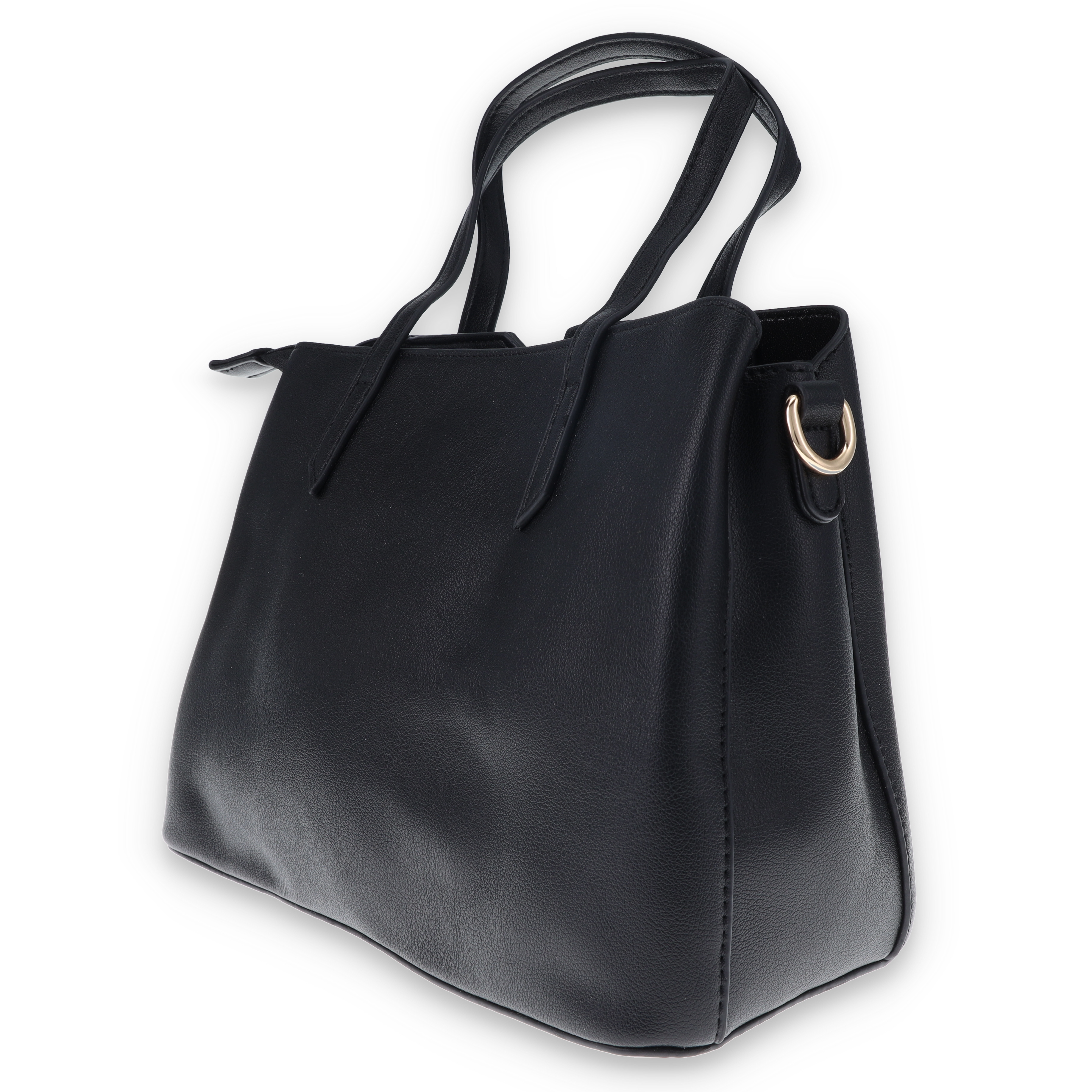 Leda's Fashions Black V-Neck Purse LPP8829BLK View 8
