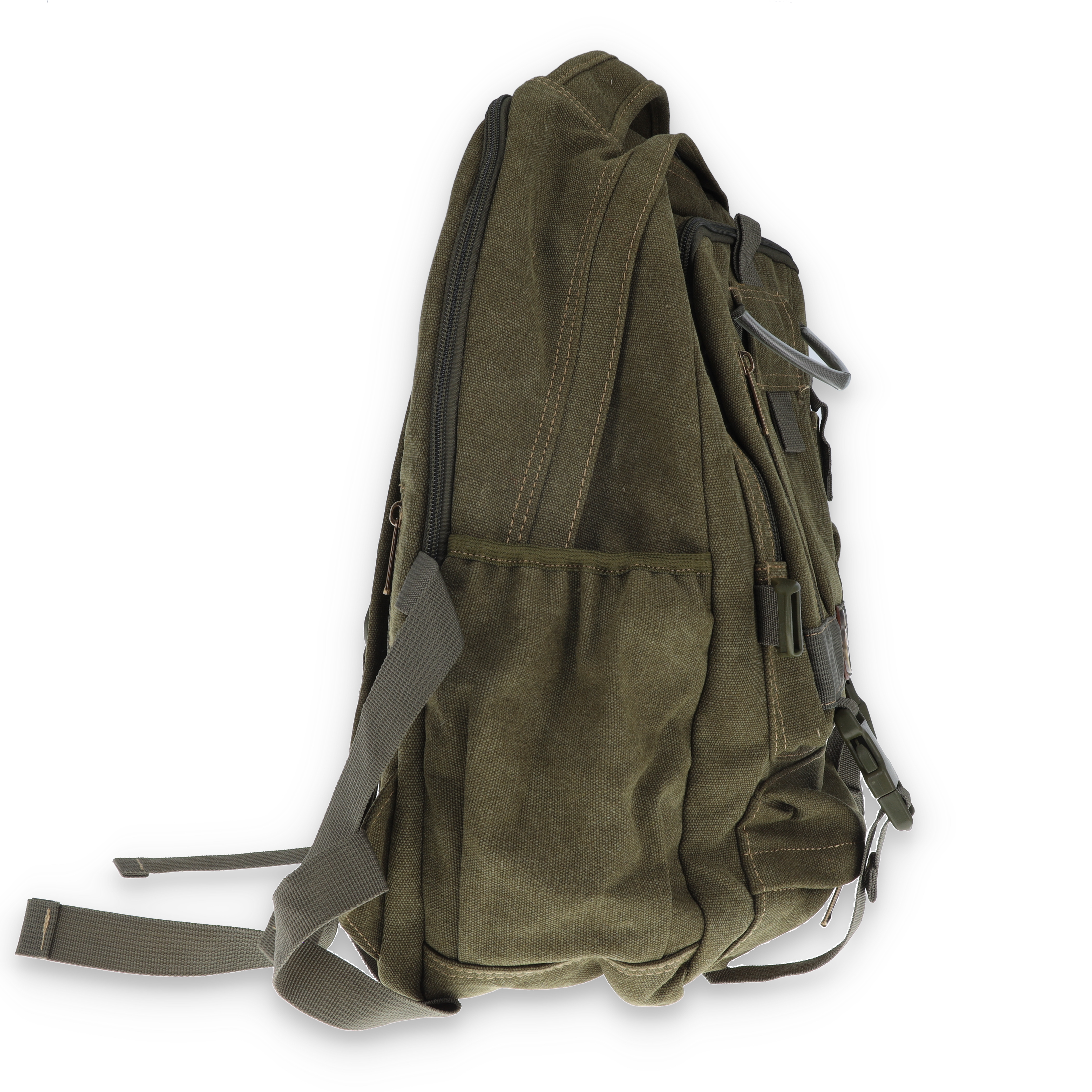 Fabigun Conceal Carry Backpack Green Canvas SM3906G View 3