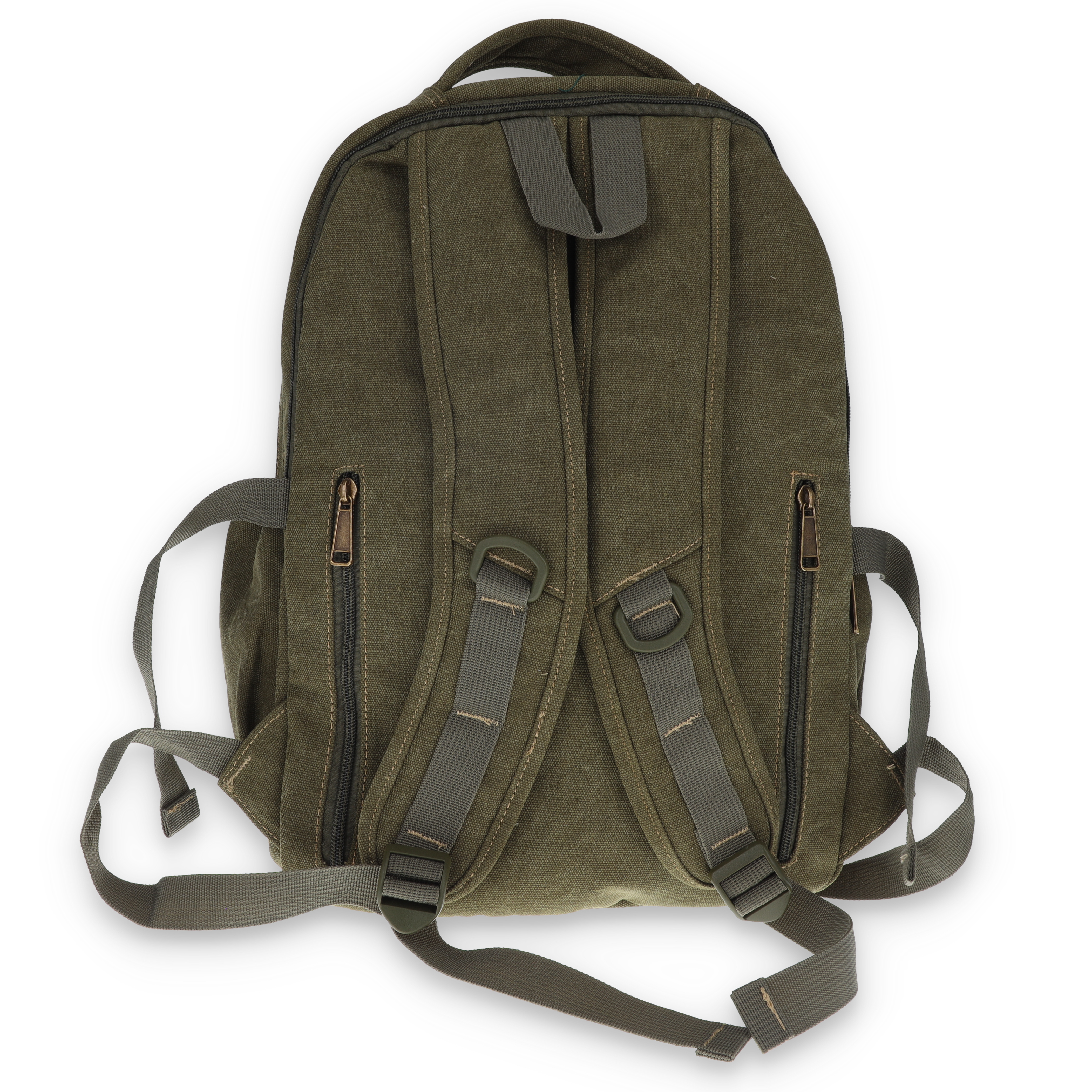Fabigun Conceal Carry Backpack Green Canvas SM3906G View 4