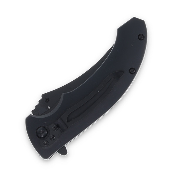 Dragonscale Assisted Knife Blue 3.25in Plain Black-Blue Scales Blade 300551BL View 7