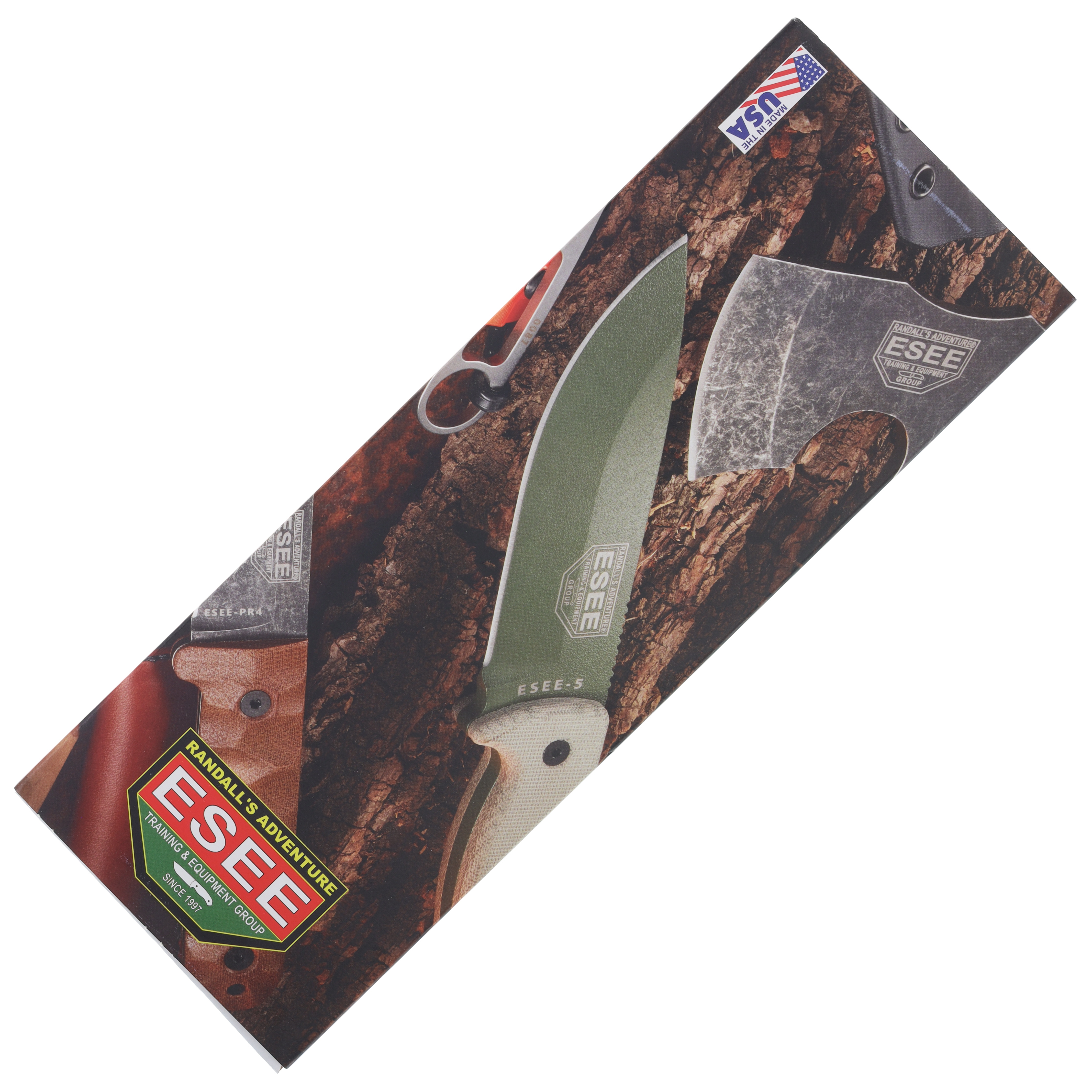 ESEE Knives ESEE 4 Fixed Blade Orange G10 Stonewash S35VN ESEE4PS35VOR View 13