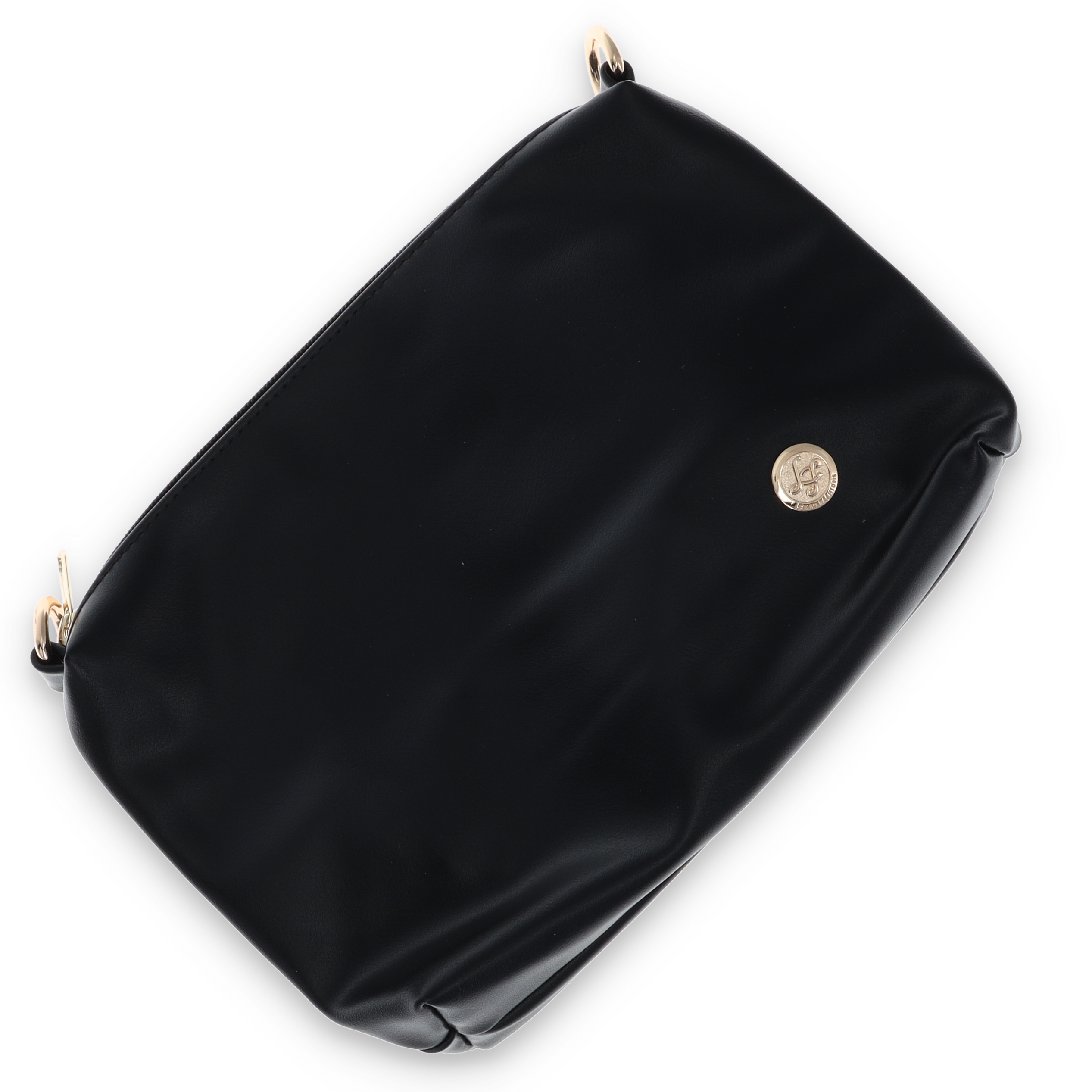 Leda's Fashions Dolly Woven Black Purse Clutch LPP6226BLK View 11