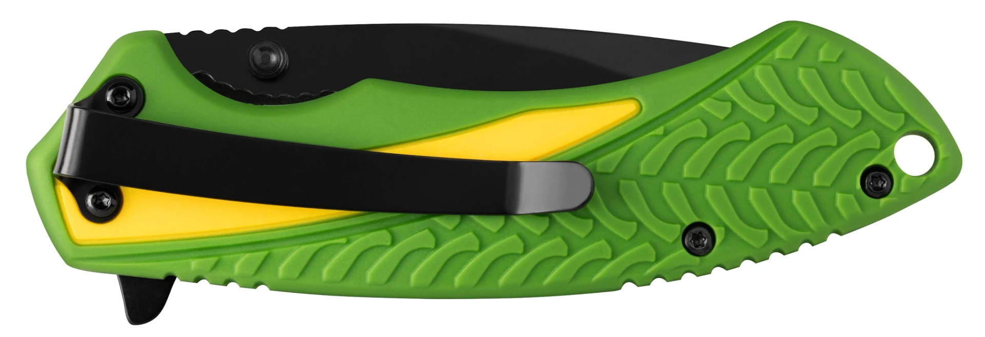 Tec-X John Deere Textured Yellow and Green Folding Knife CA15779 View 2