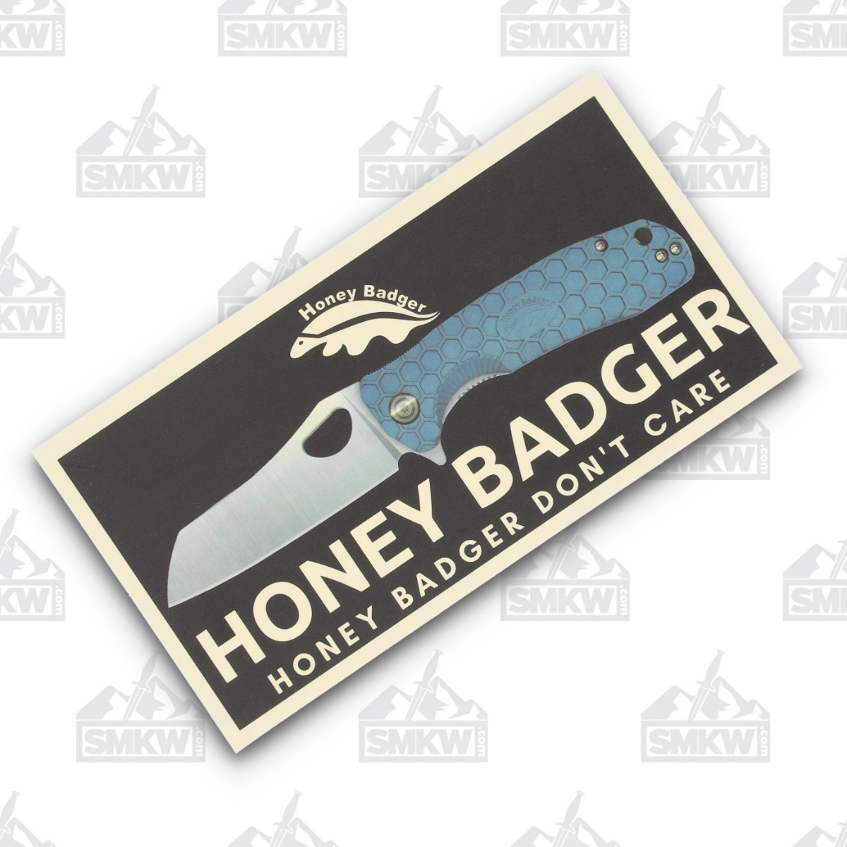 Honey Badger Small Wharncleaver Folding Knife Blackout FRN Handle 2.81in 8cr13mov Black DLC Sheepsfoot Blade HB1355 View 11