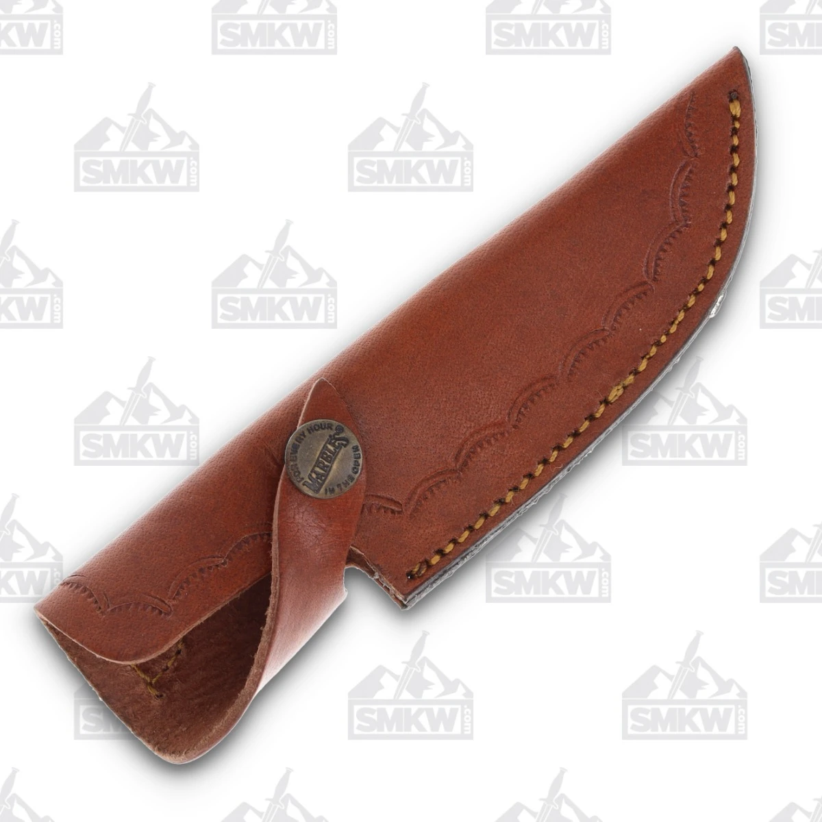 Marbles Turquoise Hunter Fixed Blade 10in Clip Point Damascus Steel MR634 View 9