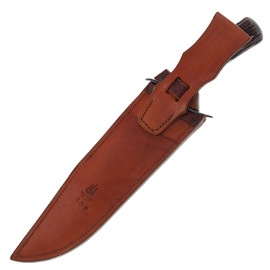 Aaron Wilburn Custom Sambar Stag Damascus Bowie Knife View 9