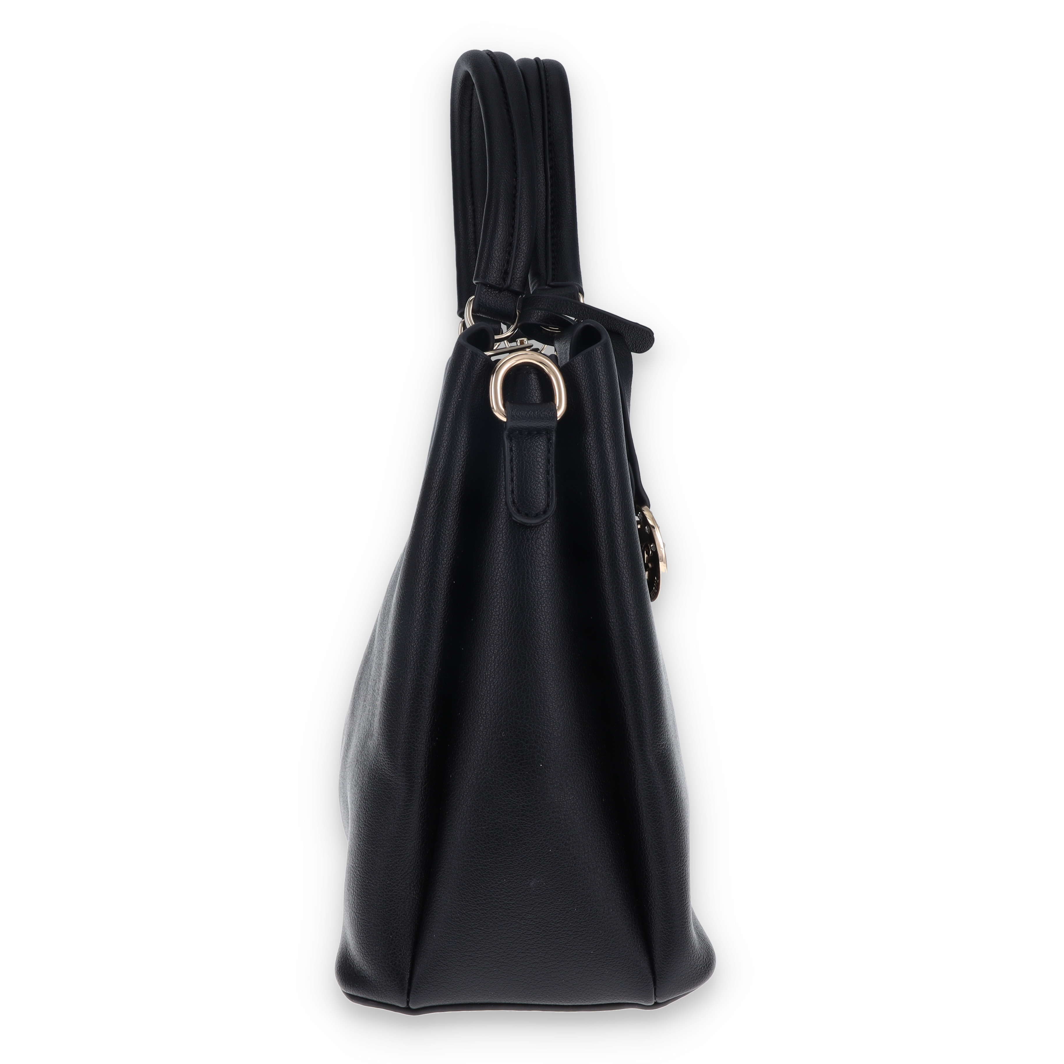 Leda's Fashions Downtown Black Pockets Purse with Clutch LPP8080BLK View 5