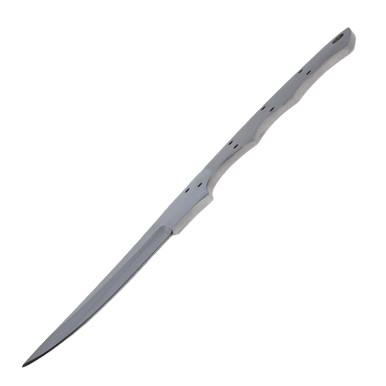 5in Stainless Steel Plain Satin Skinner Blade Blank View 3