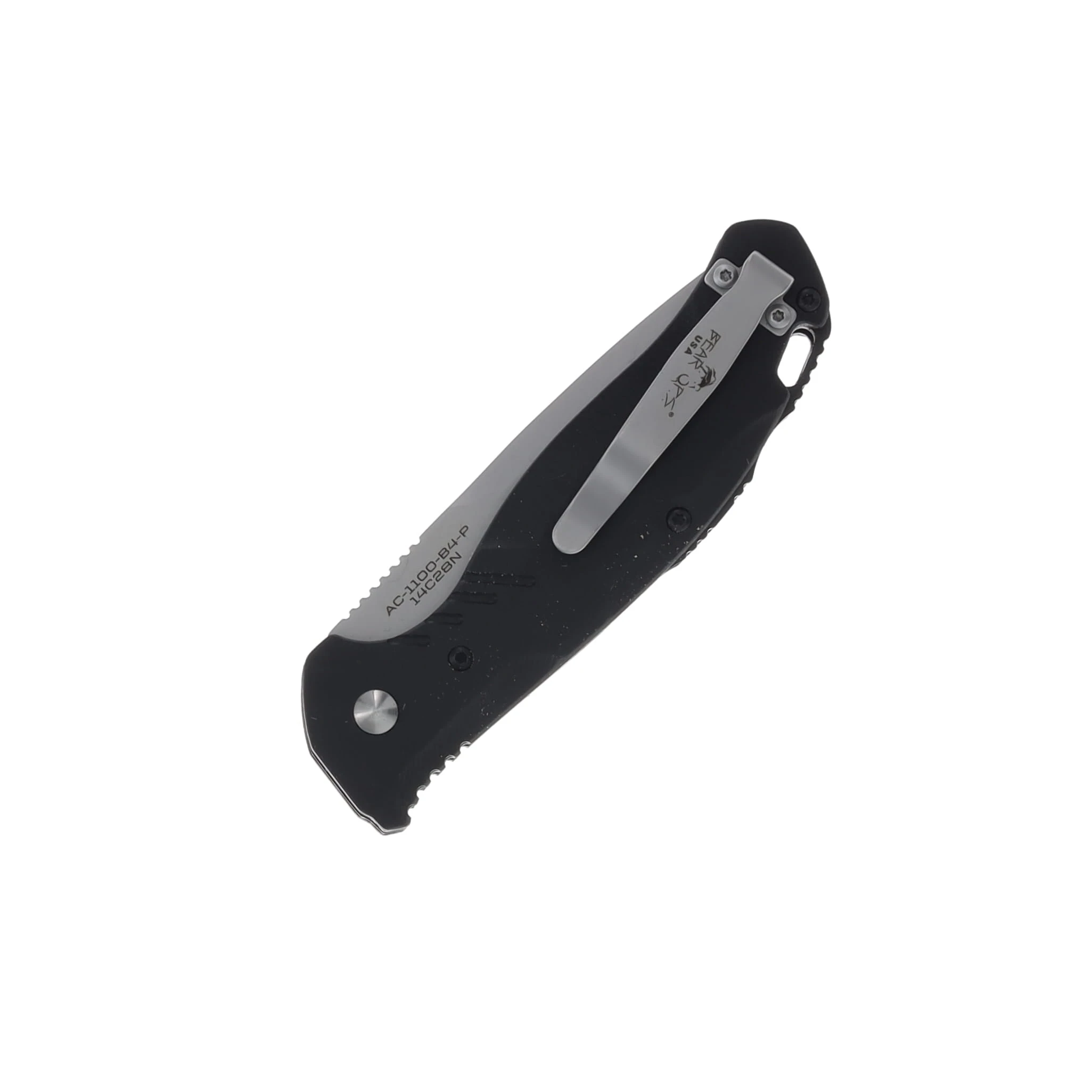 Bear & Son Bear Ops Bold Action XI Automatic Knife Bead Blast G-10 AUBRAC1100BP View 3