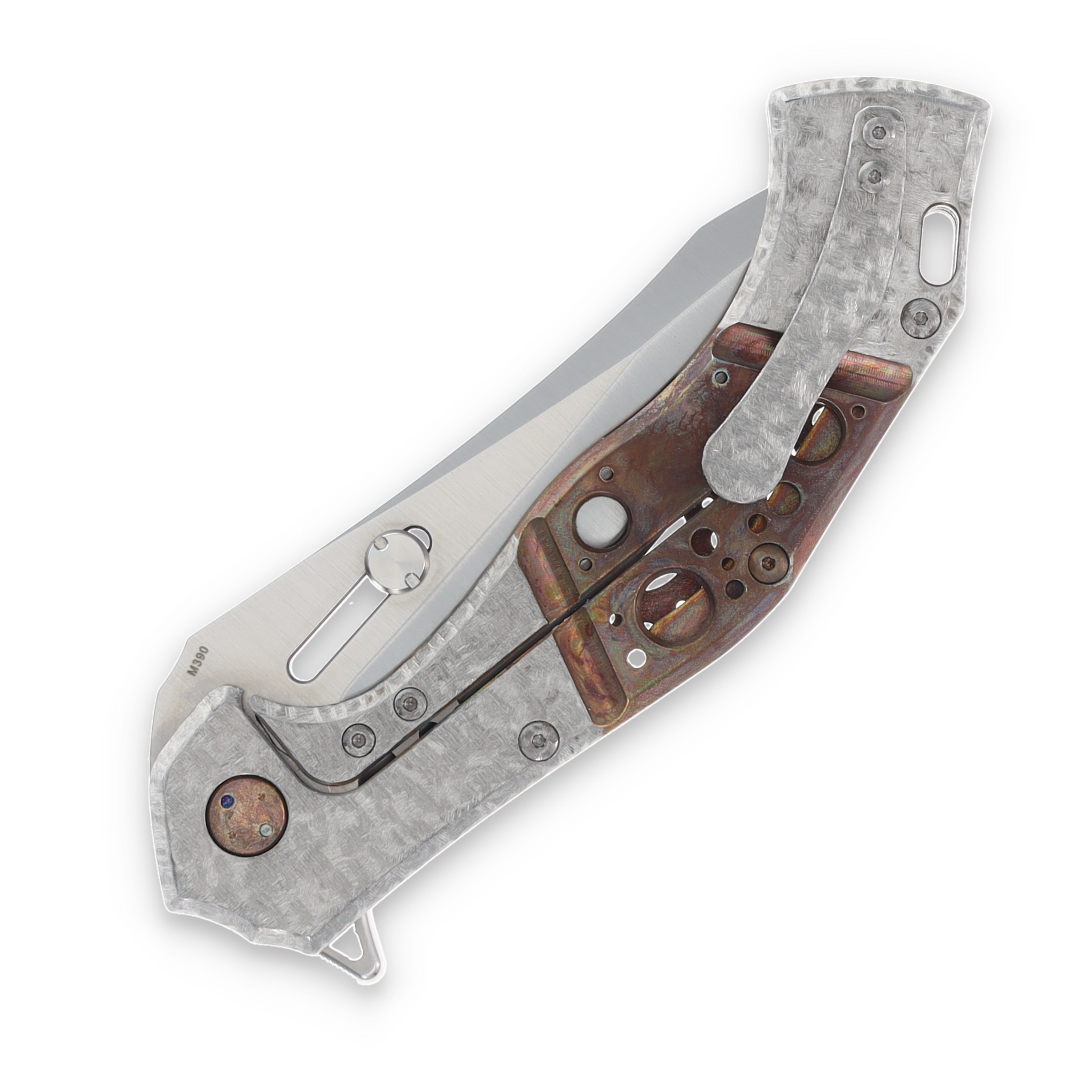 Olamic Soloist Agent Ti Antique Frosty Faux Bolster 4.12in Satin Blade 203-A View 6