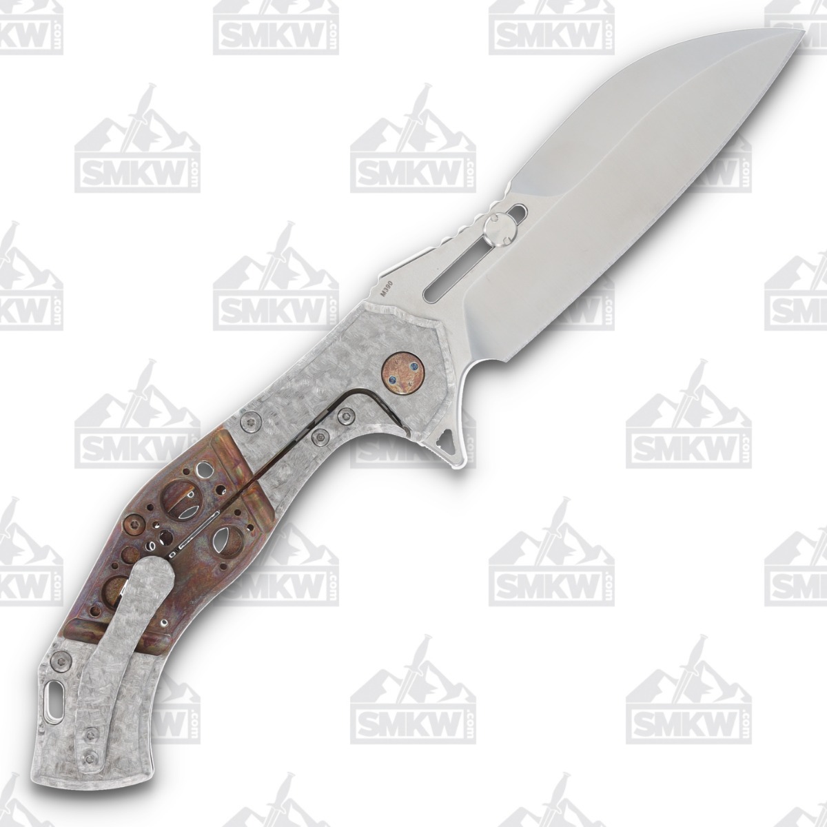 Olamic Soloist Scout Ti Frosty Faux Bolsters Antique 4.12in Satin Blade 201-S View 2
