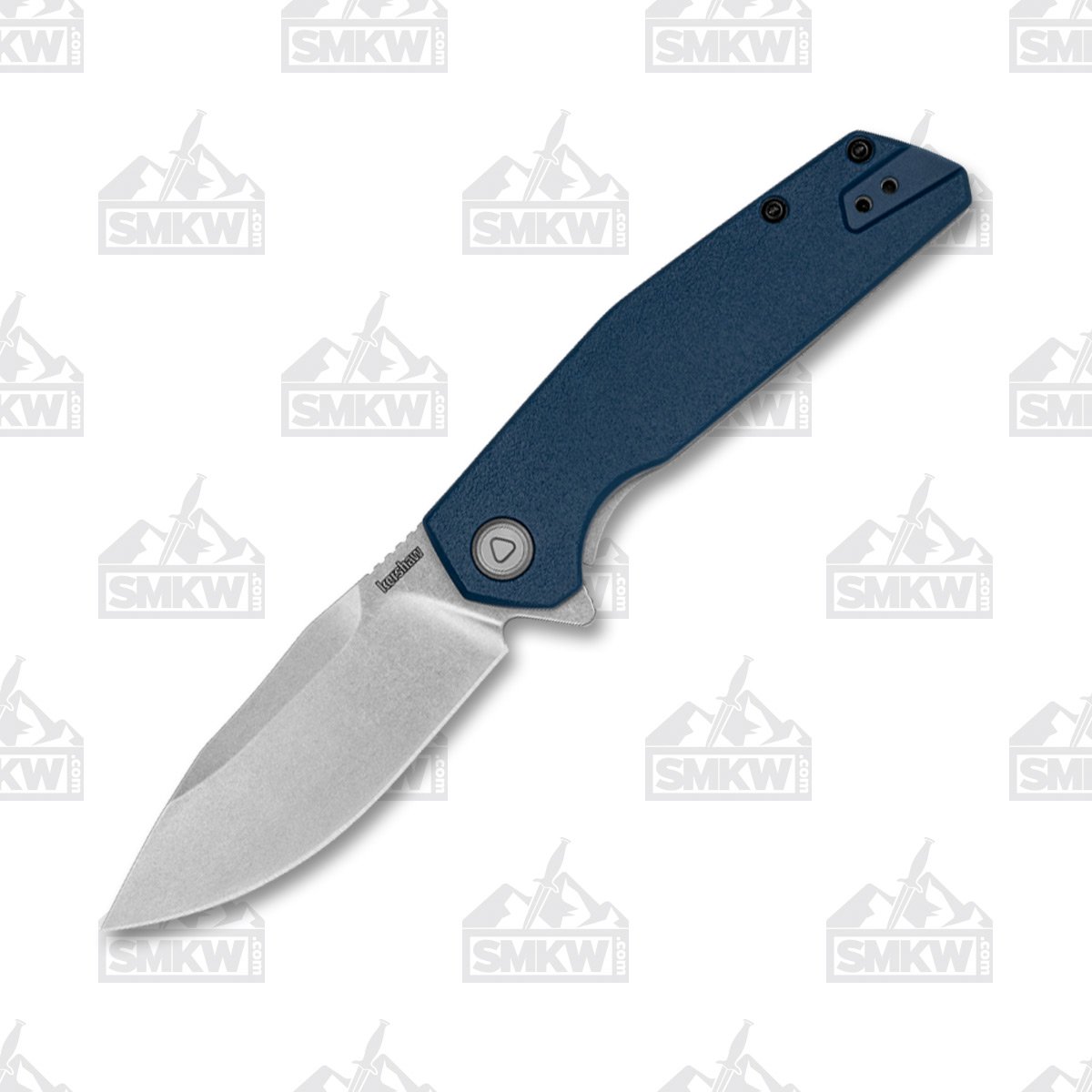 Kershaw Lucid Assisted Folding Knife 3.2in Plain Textured Blue GRN Stonewash KS2036 View 1