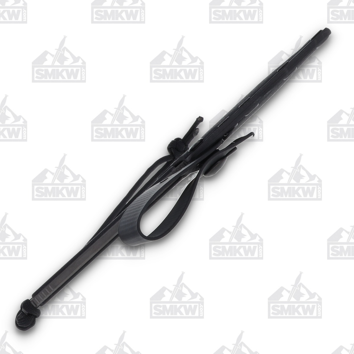 Spartan Blades Phrike Fixed Knife 4.25in Plain Black DLC Drop Point View 7