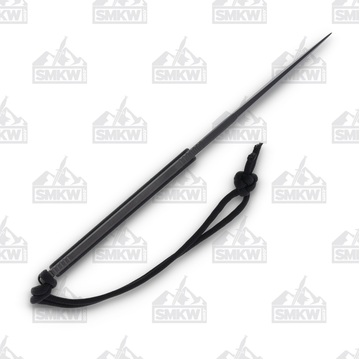 Spartan Blades Phrike Fixed Knife 4.25in Plain Black DLC Drop Point View 3