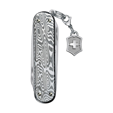 Victorinox Classic SD Swiss Army Knife Brilliant Damast V622134 View 4