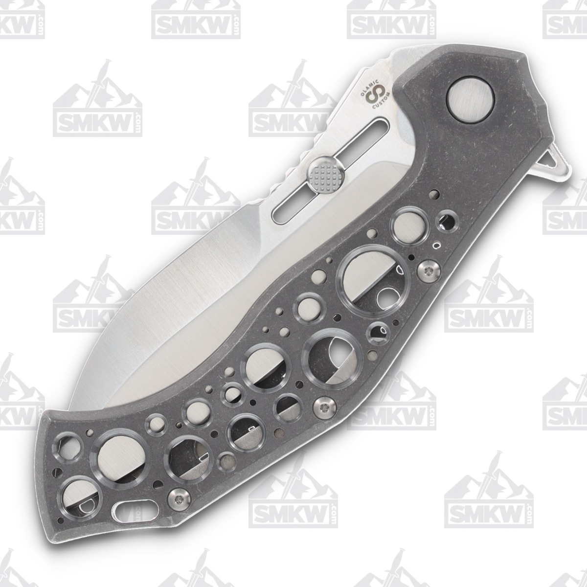 Olamic Soloist Scout Ti Stonewash Acid Rain 4.12in Satin Blade 195-S View 5