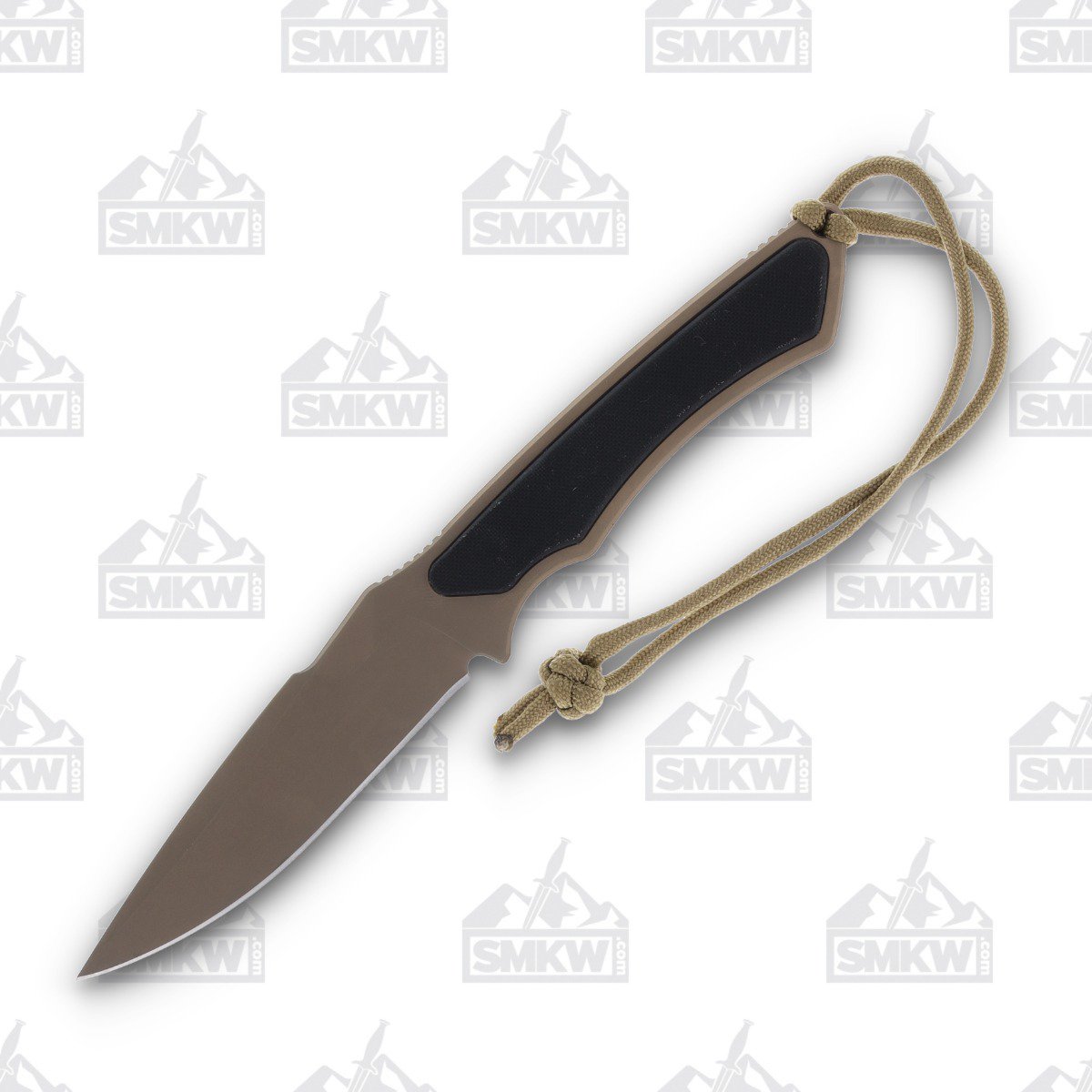 Spartan Blades Phrike Fixed Knife 4.25in Plain FDE ZrN Drop Point SB17DEBKKYTN View 1