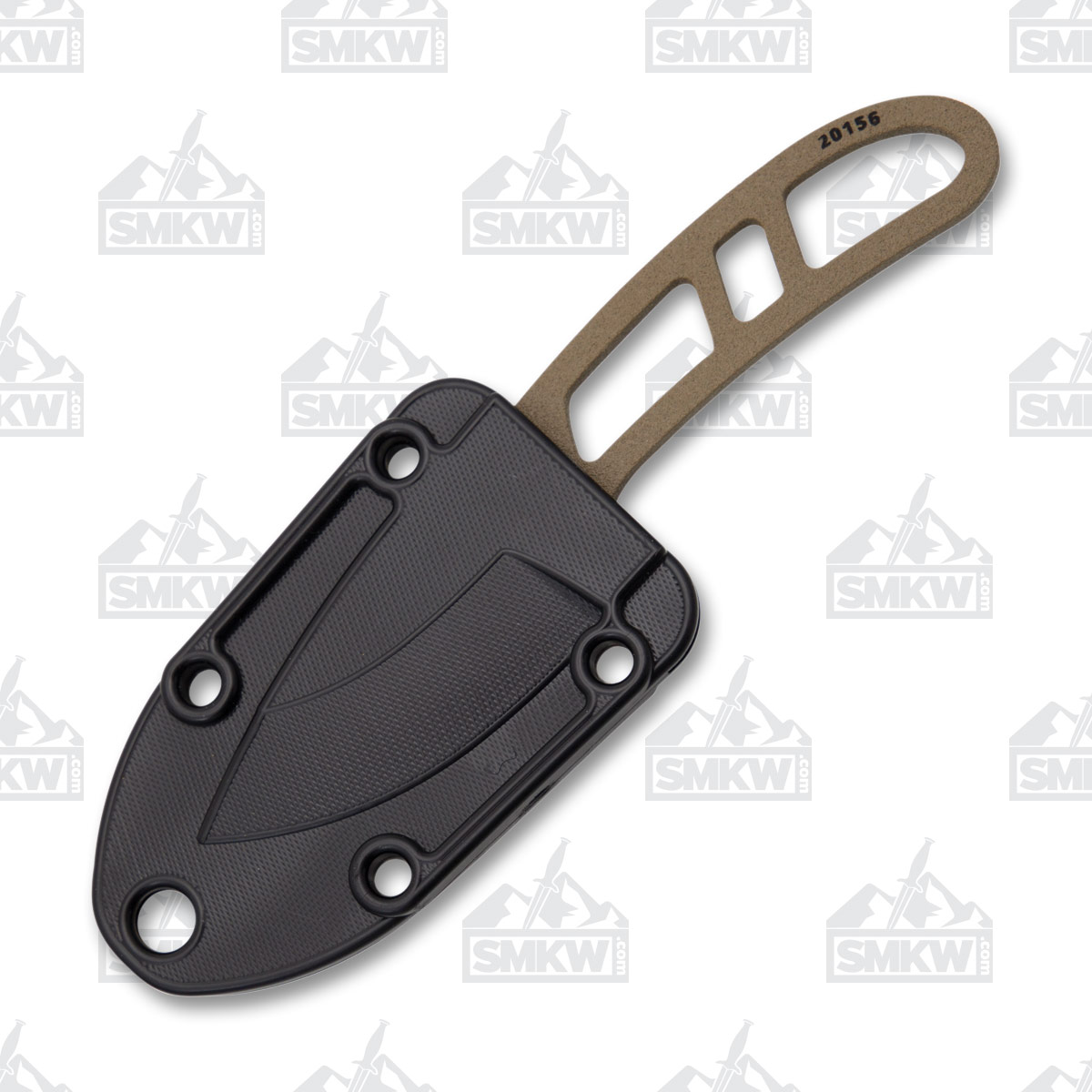 ESEE Candiru Fixed Blade 2in Plain Edge Skeletonized Dark Earth ESEECKDE View 4