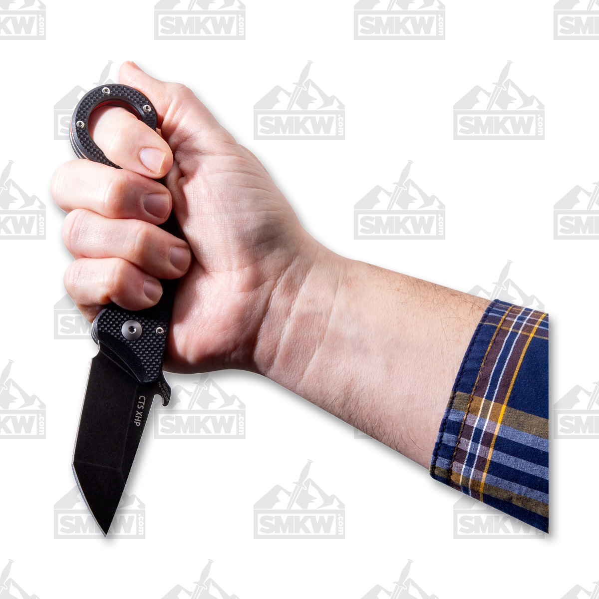 Spartan Blades Shoto Folding Knife 2.5in Plain Black TiNi Tanto SFBL9BK View 12