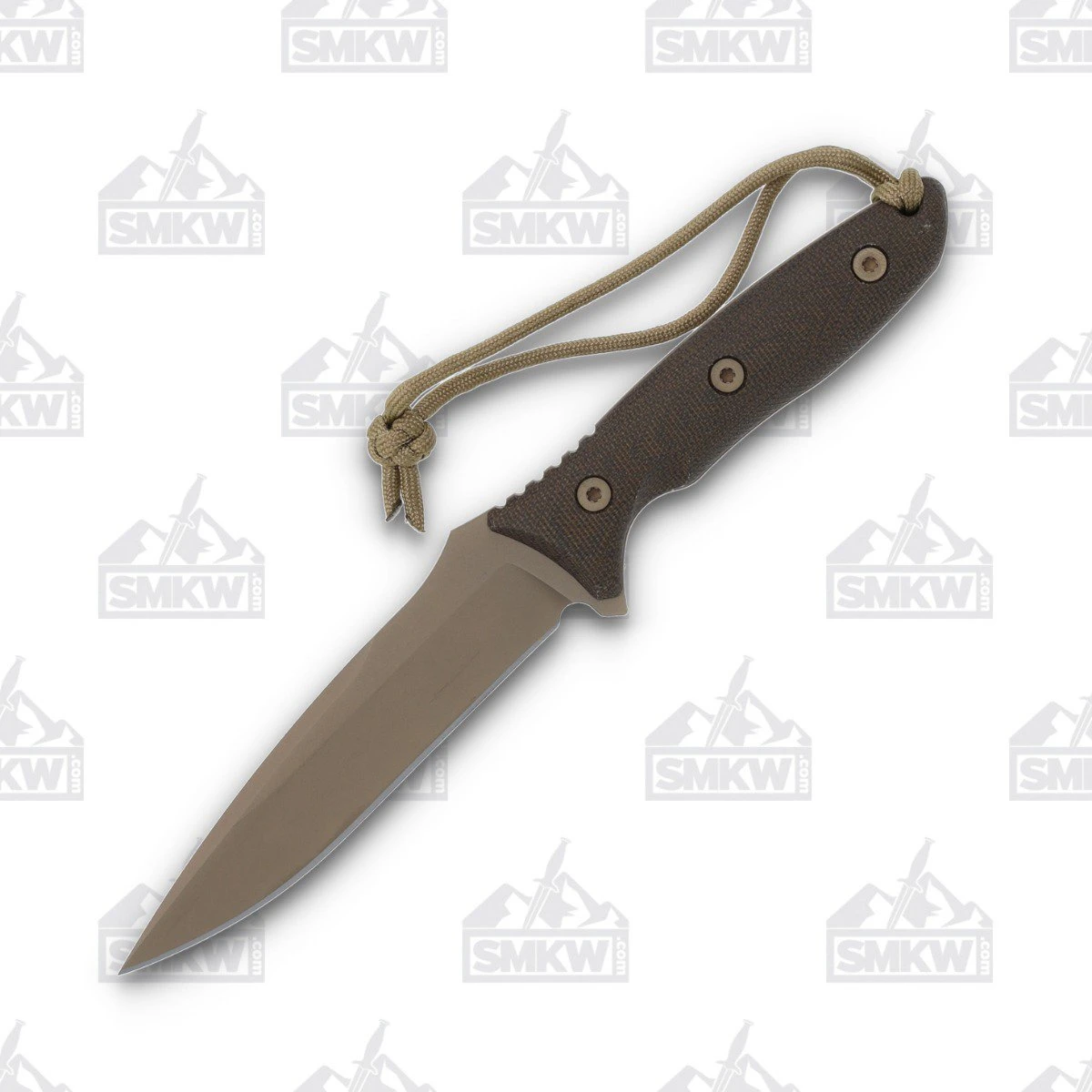 Spartan Blades Moros Fixed Knife Green 5.25in Plain FDE Spear Point SB53DEGRKYTN View 1
