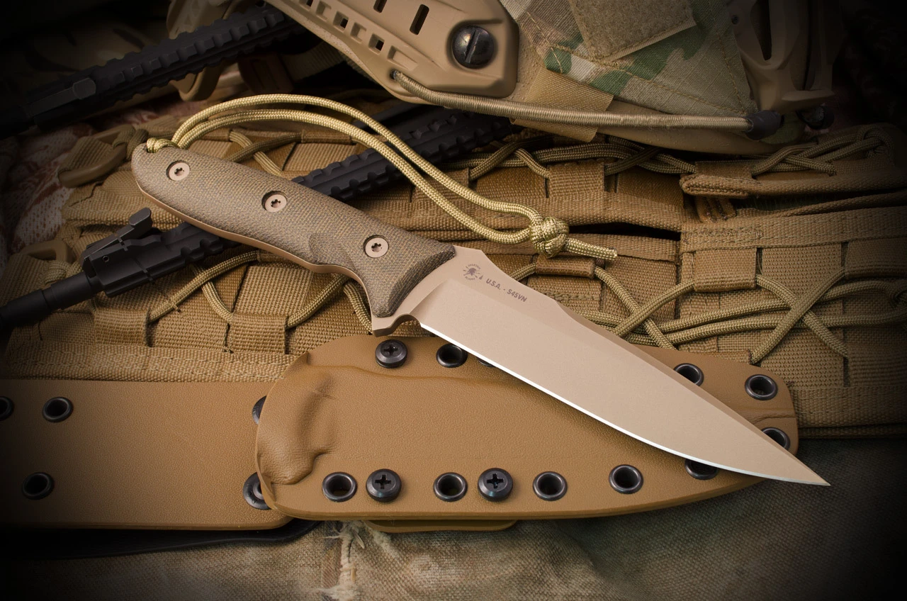 Spartan Blades Moros Fixed Knife Green 5.25in Plain FDE Spear Point SB53DEGRKYTN View 10