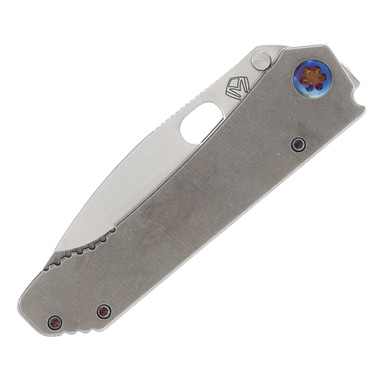 Medford 187 DP Folding Knife Tumbled Drop Point/Tumbled Handles with Flamed Hardware View 7