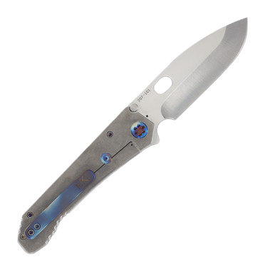 Medford 187 DP Folding Knife Tumbled Drop Point/Tumbled Handles with Flamed Hardware View 2