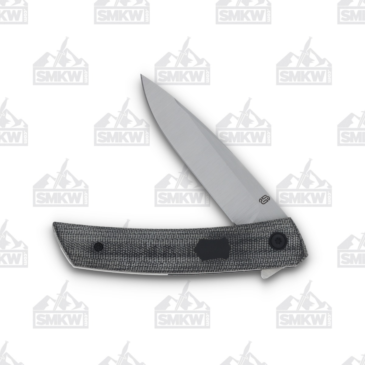 Jared Oeser F22 KickStop Folding Knife Satin M390 Black Micarta JOF22BKM2 View 4
