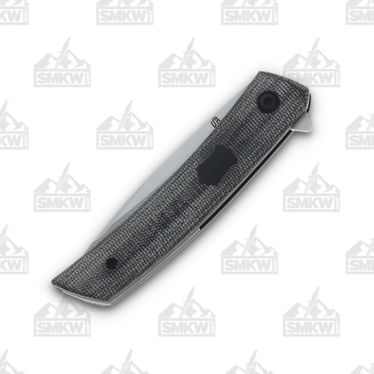 Jared Oeser F22 KickStop Folding Knife Satin M390 Black Micarta JOF22BKM2 View 7
