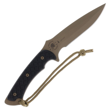 Spartan Blades Ares Fighter Fixed Blade Knife 5.38in FDE Drop Point SB1DEBKKYTN View 1