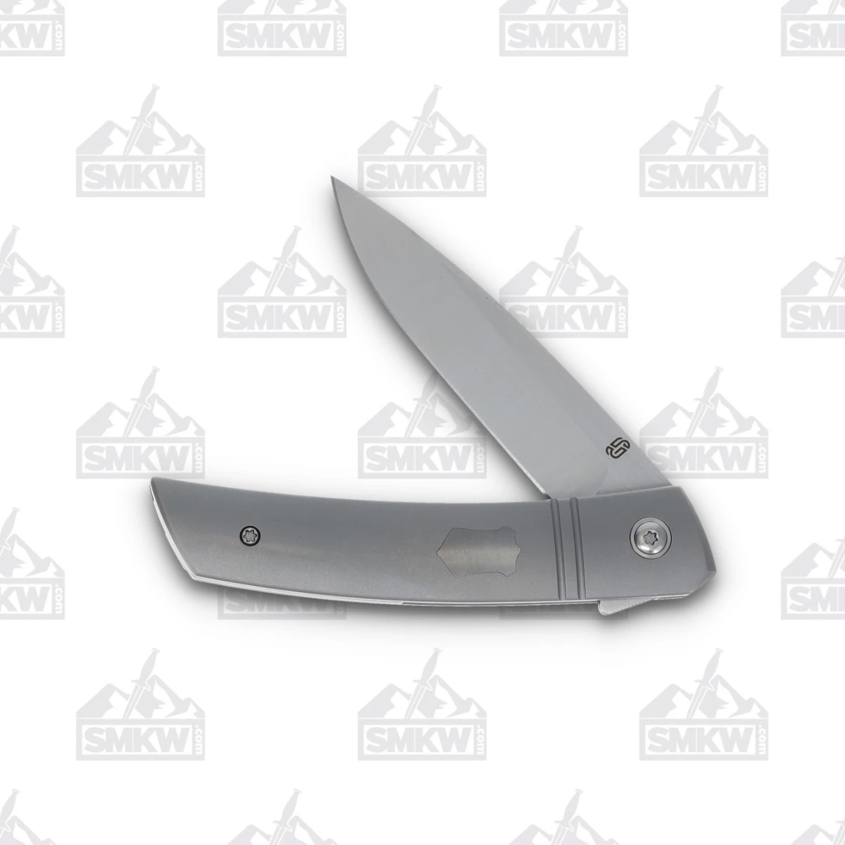 Jared Oeser F22 KickStop Folding Knife Satin M390 Titanium JOF22TI1 View 4